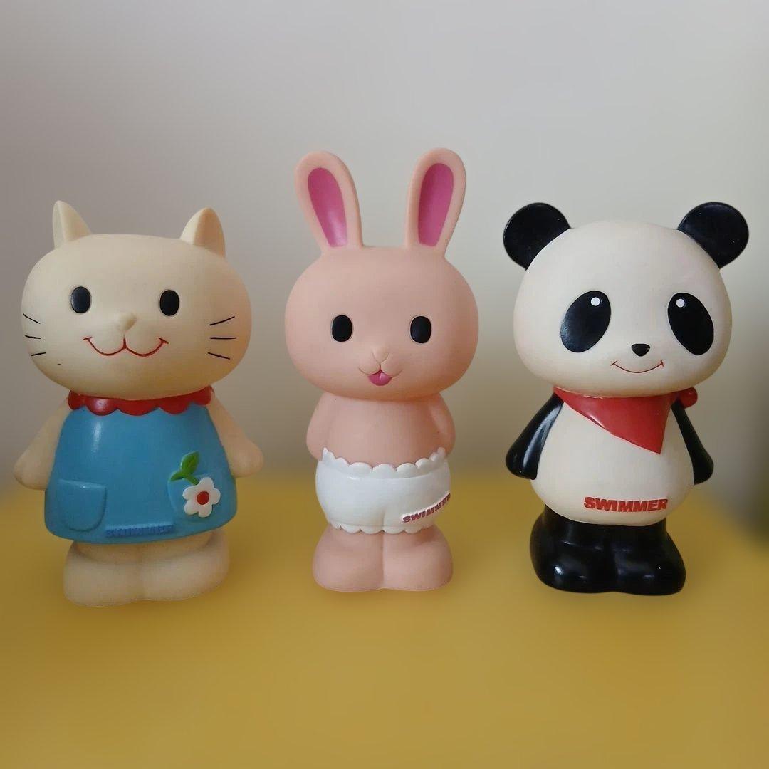 スイマー　貯金箱　3体セット品