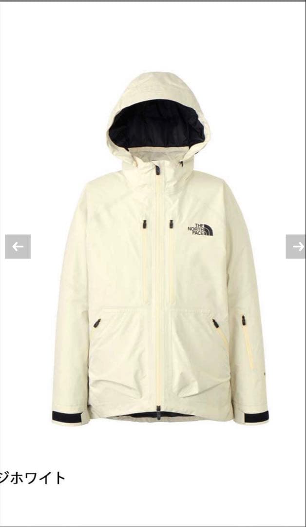 ノースフェイス　レイバックライドビンテージホワイトジャケットパンツ