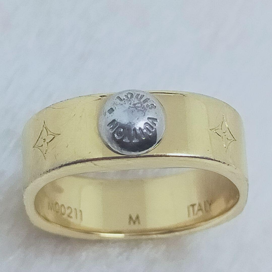 ルイヴィトン LOUIS VUITTONバーグ ナノグラム リング M00210