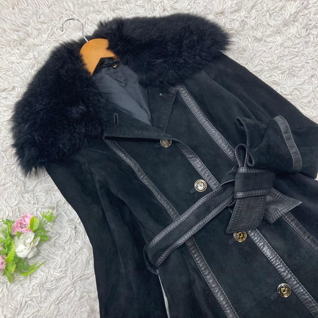 90s ヴィンテージ Max Mara マックスマーラ 牛革 レザーコート