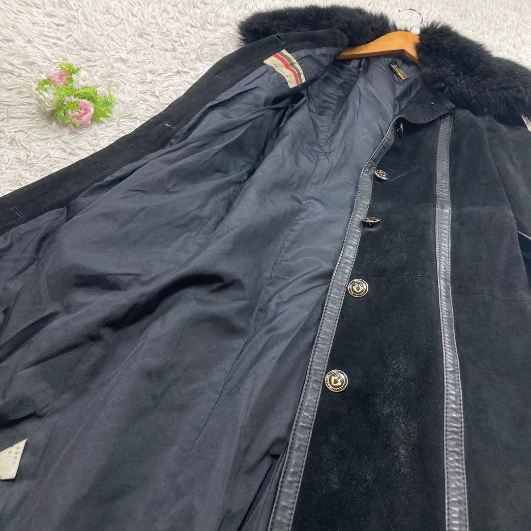 90s ヴィンテージ Max Mara マックスマーラ 牛革 レザーコート