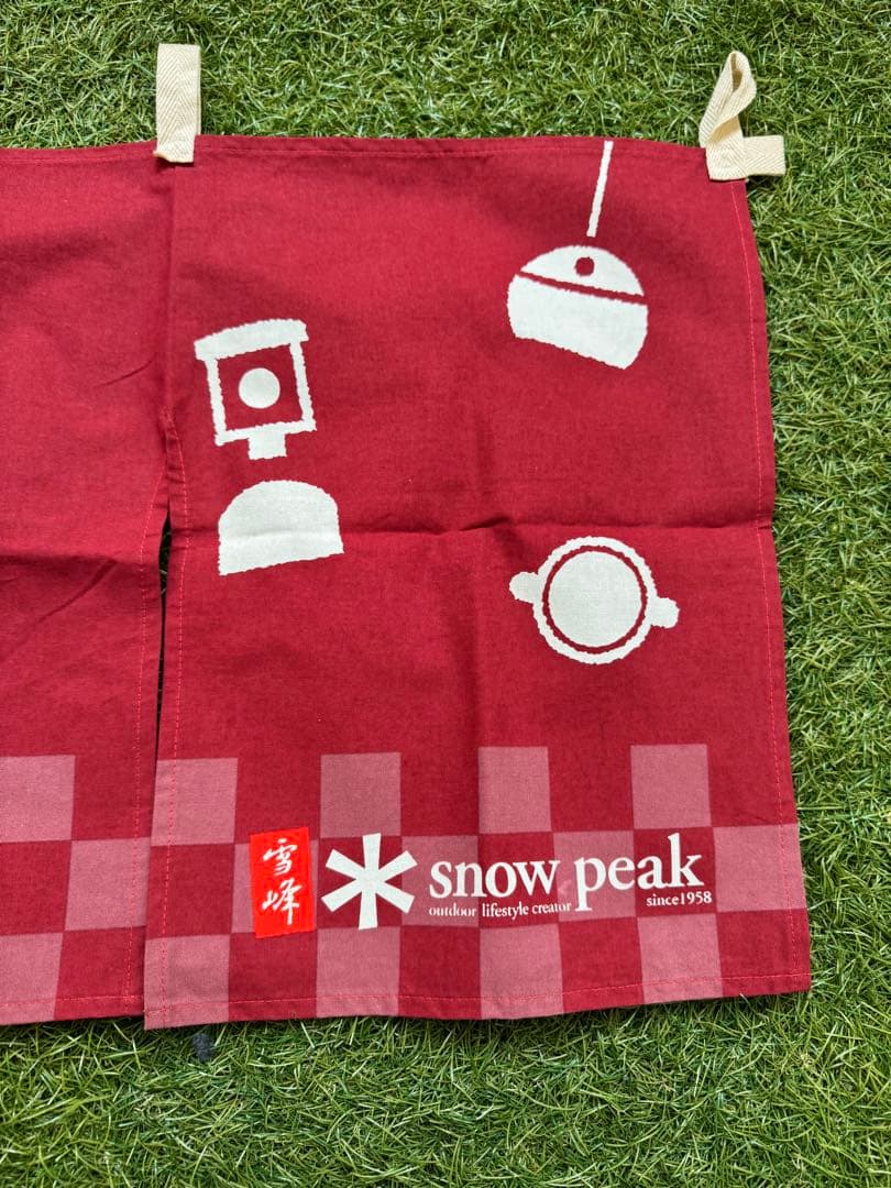 スノーピーク 野簾 Noren のれん レッド FES-041 雪峰祭2014
