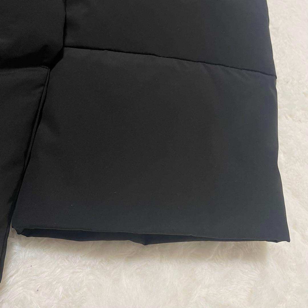 M'S GRACYエムズグレイシー グログランリボン付きダウンコート ブラック