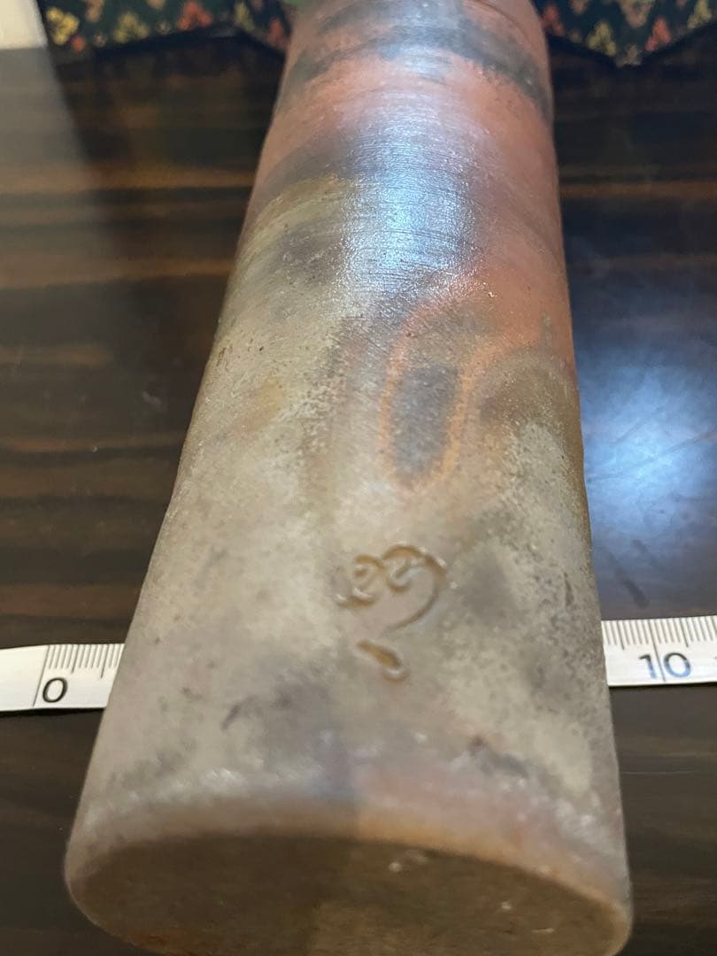 美品　作家物　備前焼　花瓶　一輪挿し　陶器製 手作り陶器　花器5点セット