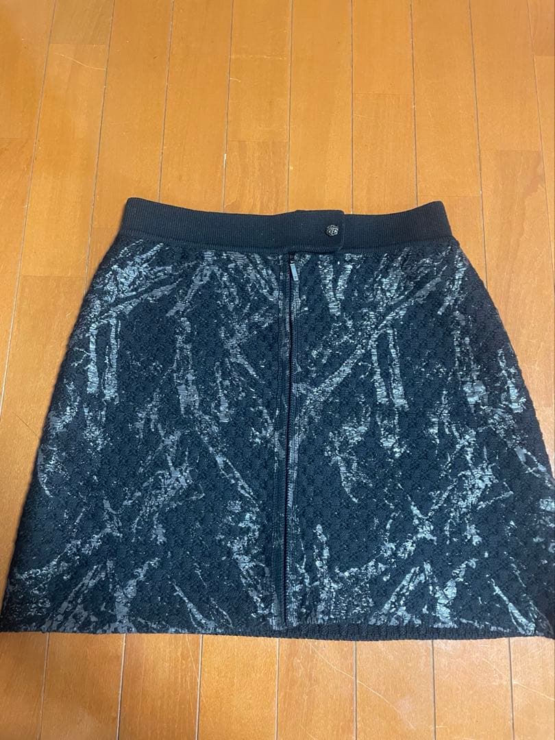 CHANEL 素敵なブラックスカート サイズ38