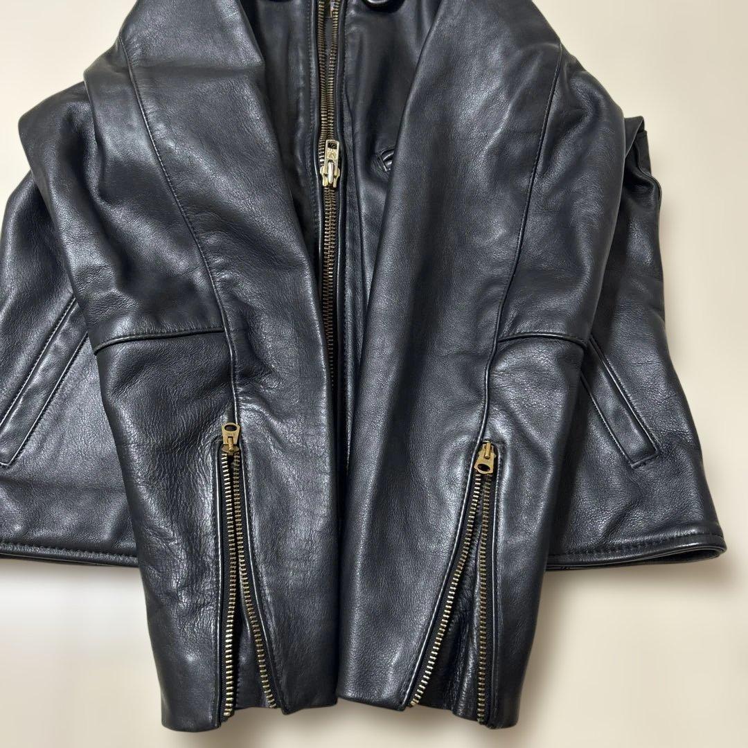 Vanson バンソン　シングルライダースジャケットUSA製ブラック黒サイズ40