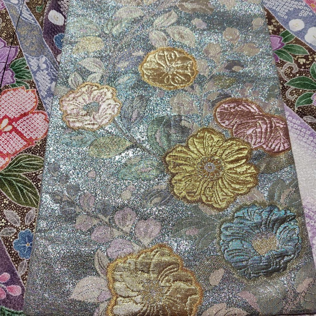 振袖フルセット(8点)・成人式・総絞り・エンボス加工・胴裏正絹・正絹・逸品