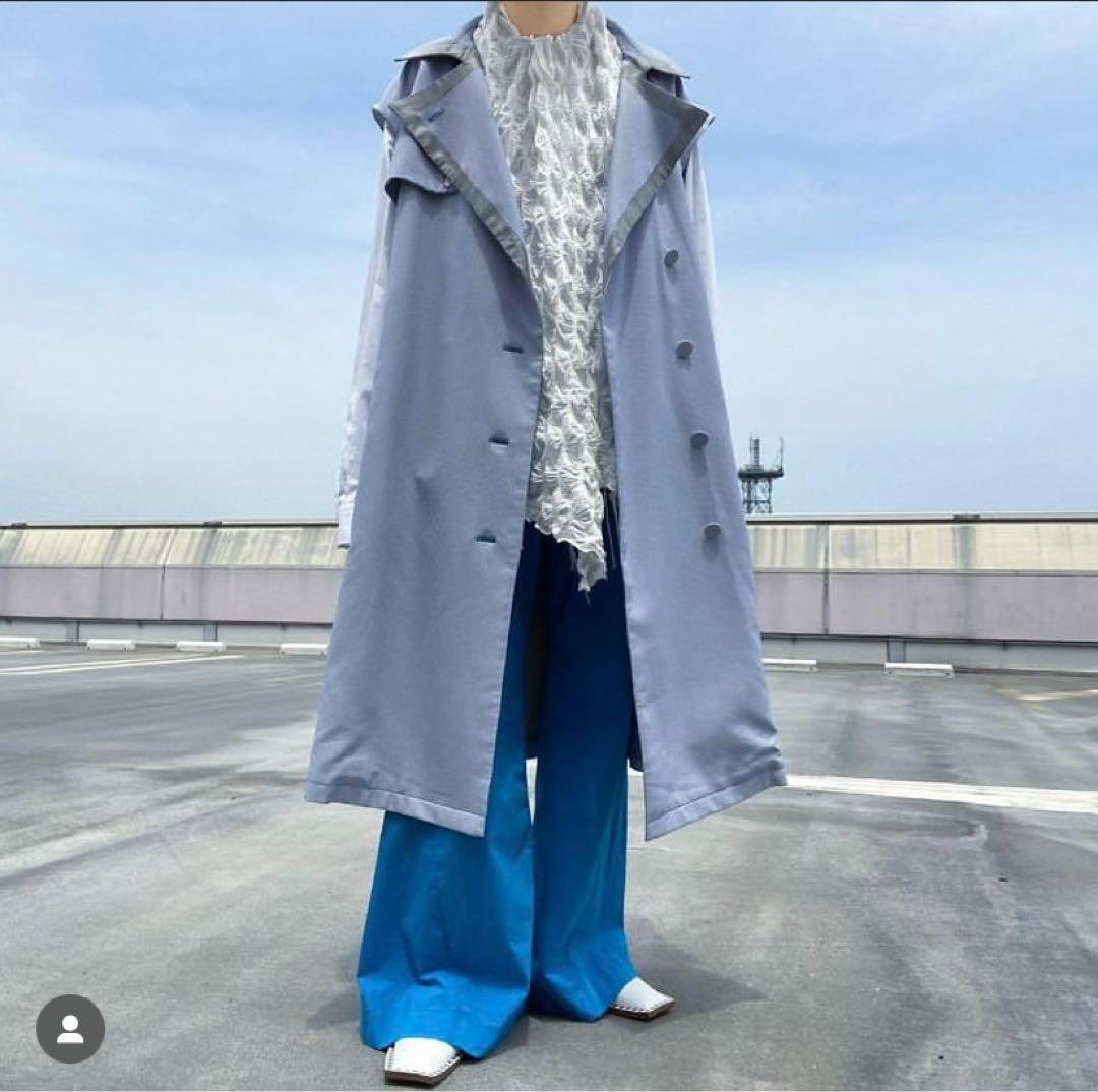 台湾ブランドSeivson ストライプトレンチコート