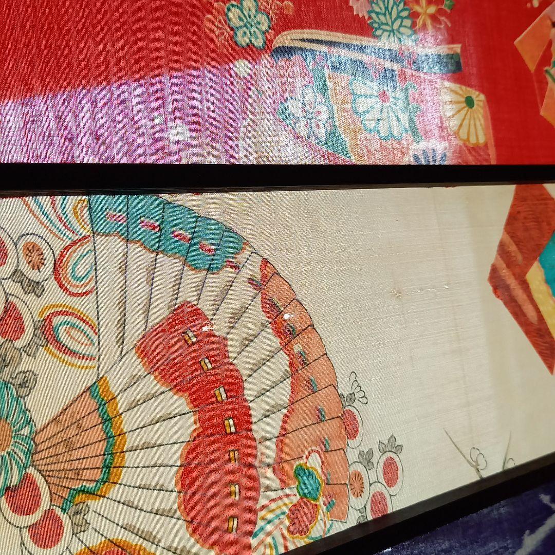 【いいね！不要】ハンドメイド　リメイク　　大正ロマン　衝立　パーティション　屏風