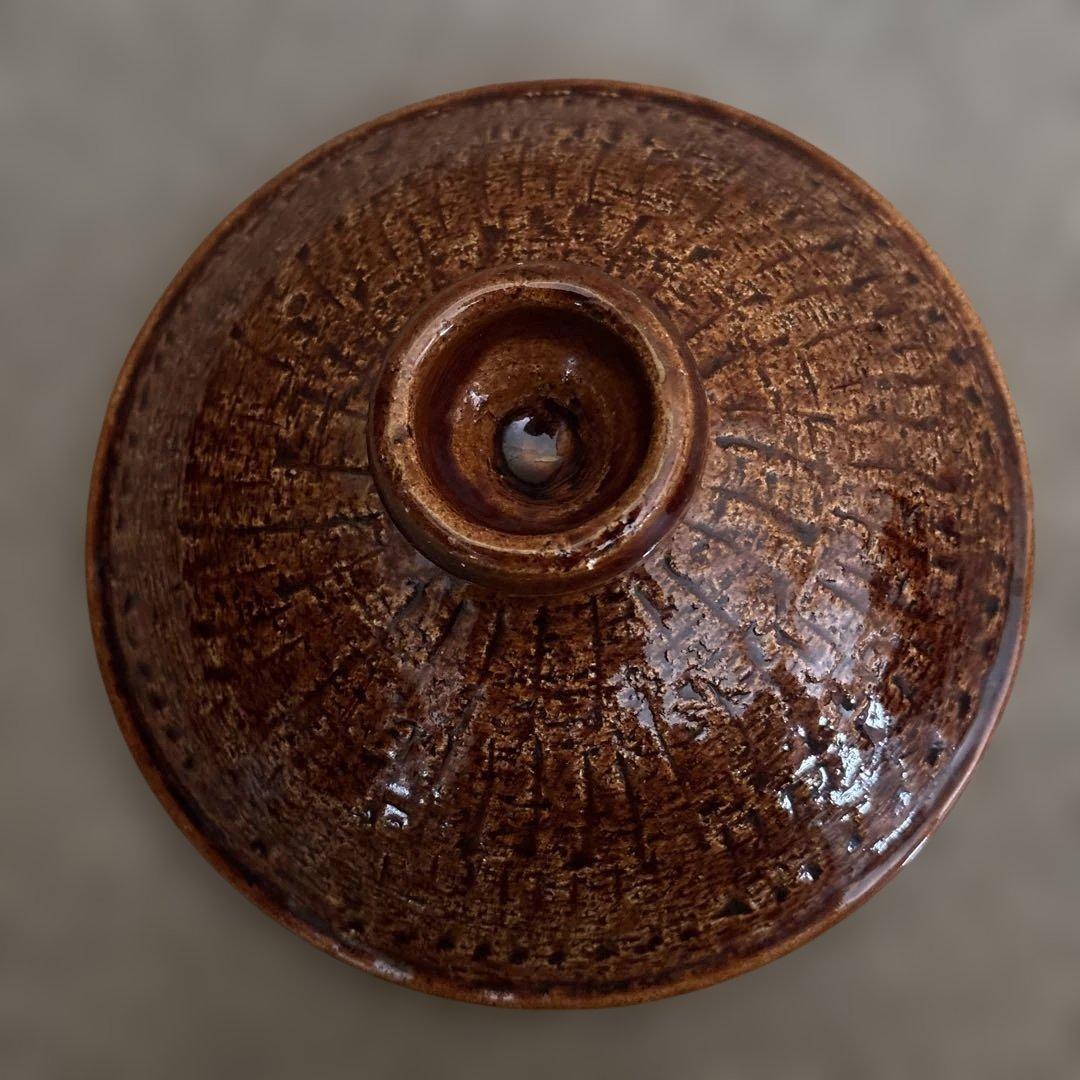中川一辺陶 土鍋 雲井窯 飴釉32cm