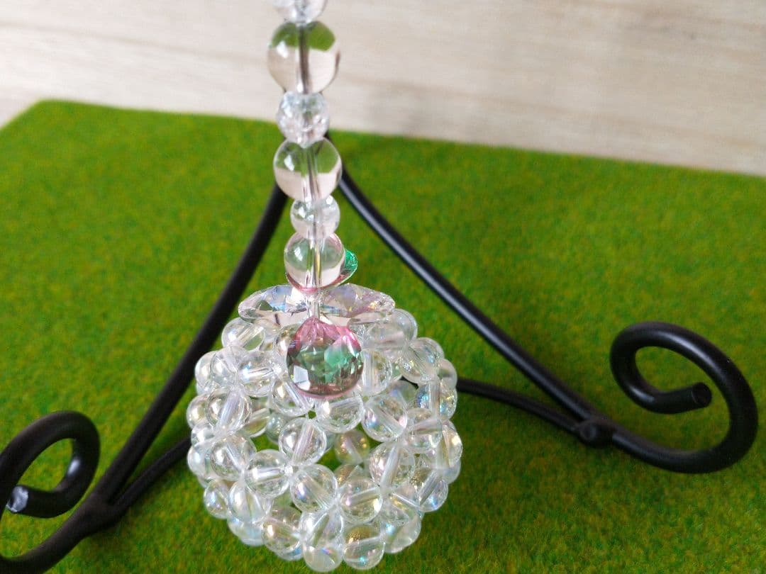 天然石水晶フラーレンキャッチャー　オーロラ６ミリ