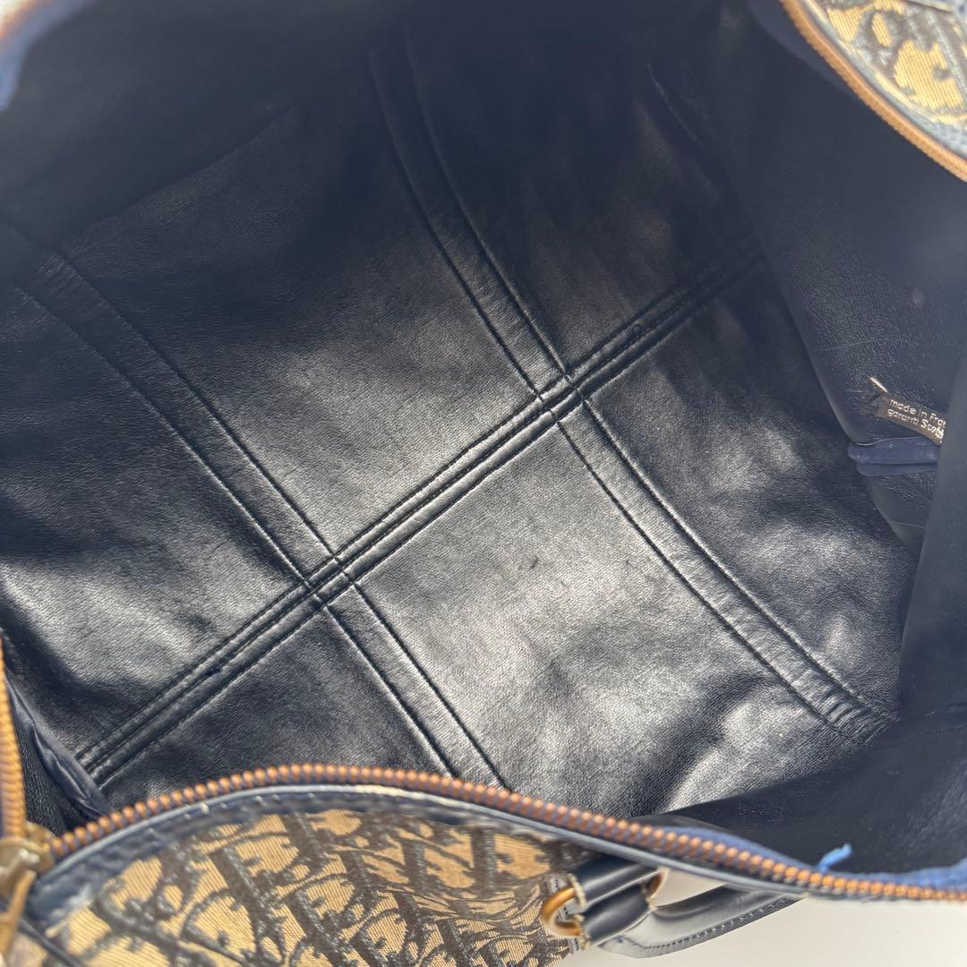 Christian Dior ディオール　トロッター　ボストンバッグ　キャンバス