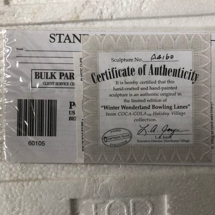 未使用/ビンテージ★コカ コーラ ホリデイ ビレッジ ボウリング レーン★