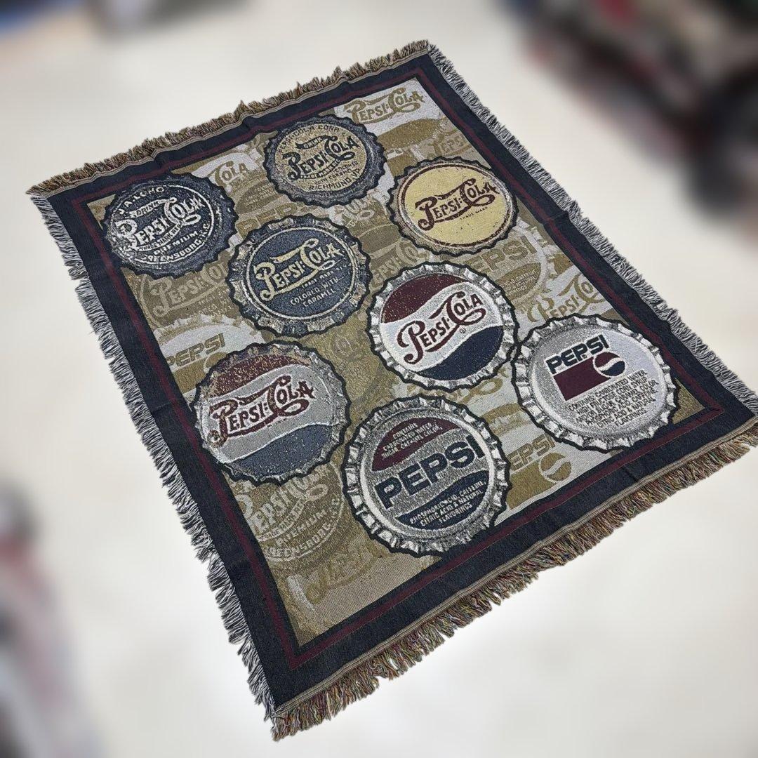 ペプシコーラ　pepsi マルチカバー　ソファカバー　ラグ　155x127