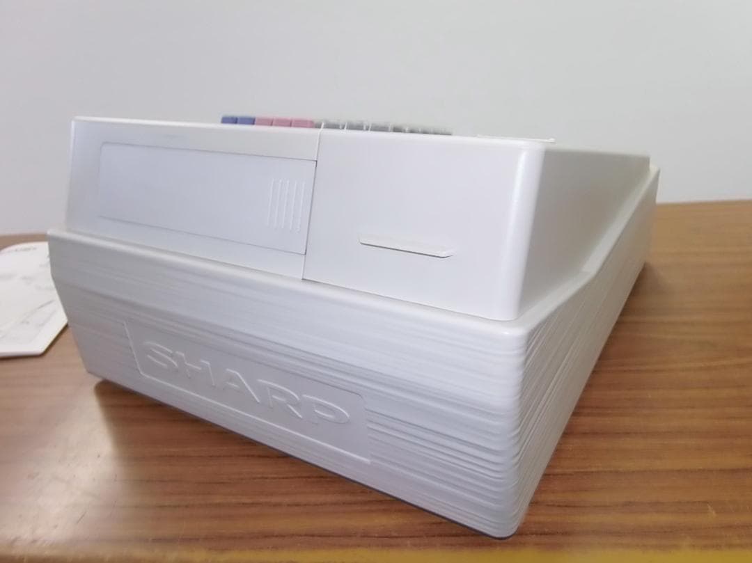 設定無料 SHARP XE-A147-W 8部門レジスター 250731