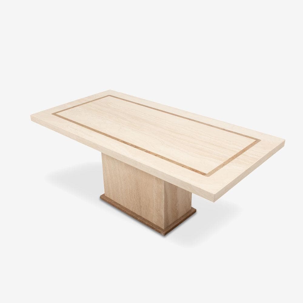 IDC大塚家具 ダイニングテーブル「IM5450」天然石 トラバーチン