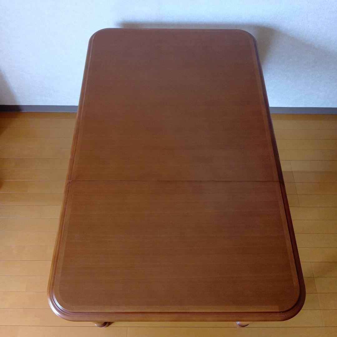 マルニ木工 地中海 片バタ式ダイニングテーブル 15万 伸長式