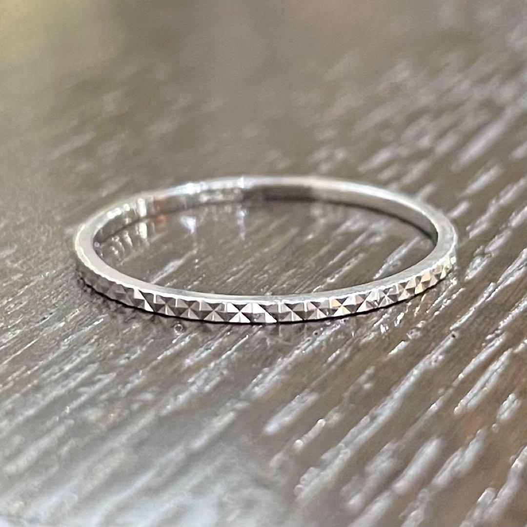 プラチナ900 キラキラカット　リング　　1グラム　 14号　専用です