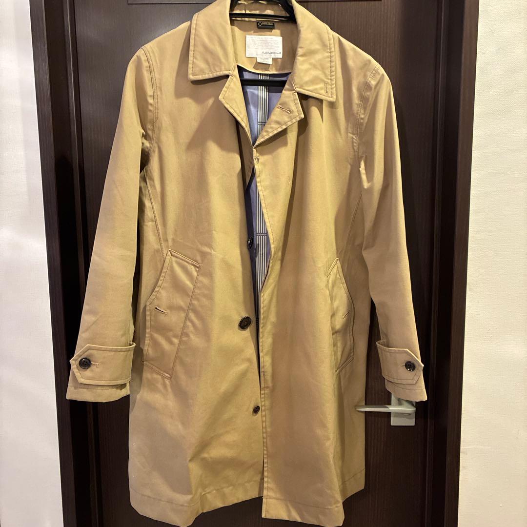 nanamica ステンカラーコート　GORE-TEX ベージュ　S