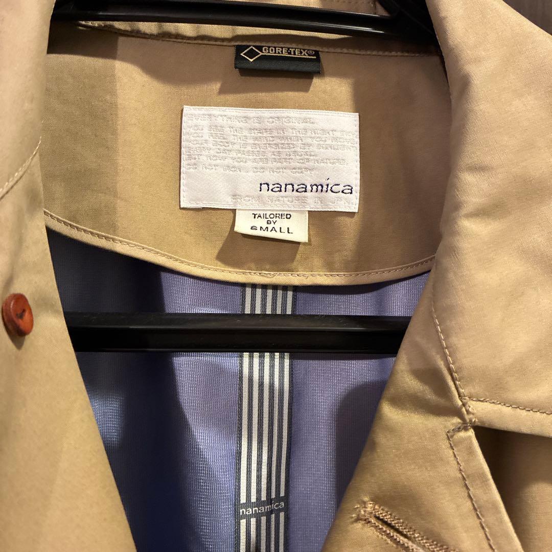 nanamica ステンカラーコート　GORE-TEX ベージュ　S