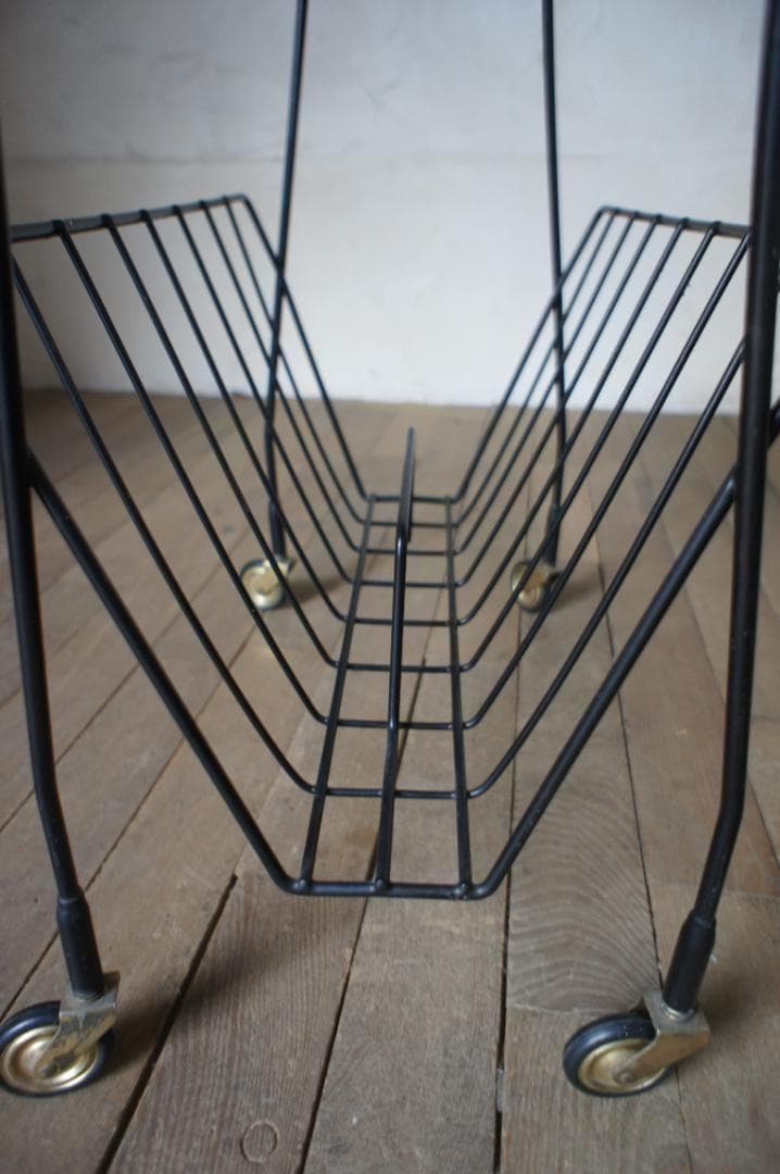 サイドテーブル　ワゴン　ミッドセンチュリー　ヴィンテージ　北欧　フランス