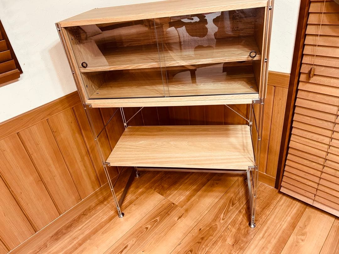 【無印良品】最終値下げステンレスユニットシェルフ　木製　ナチュラル　北欧　オーク