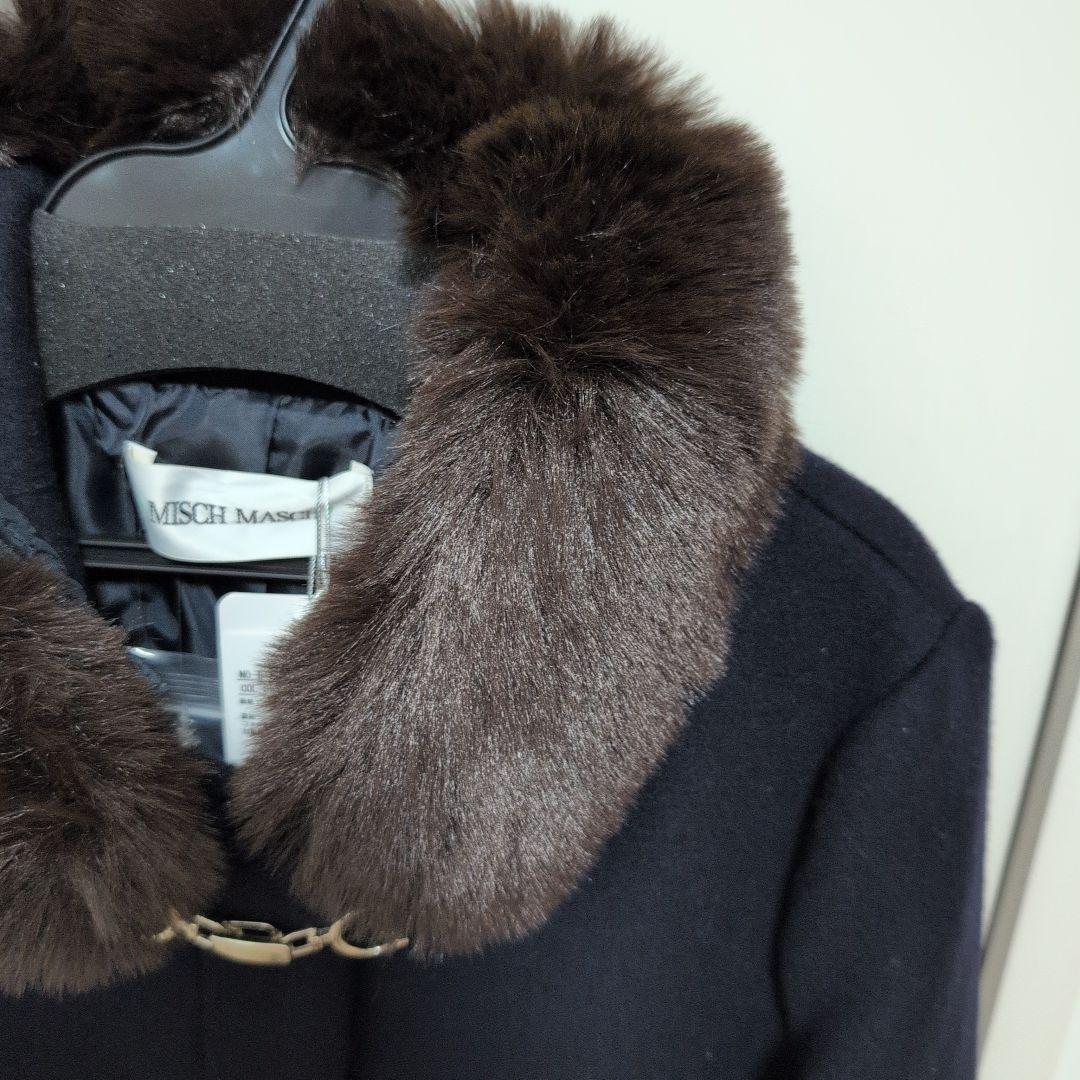 【新品】ミッシュマッシュ ショートダッフルコート ネイビー M【美品】