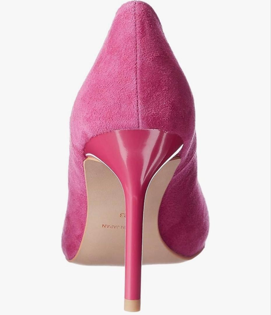 【SEVEN TWELVE THIRTY】ピンクスエードパンプス