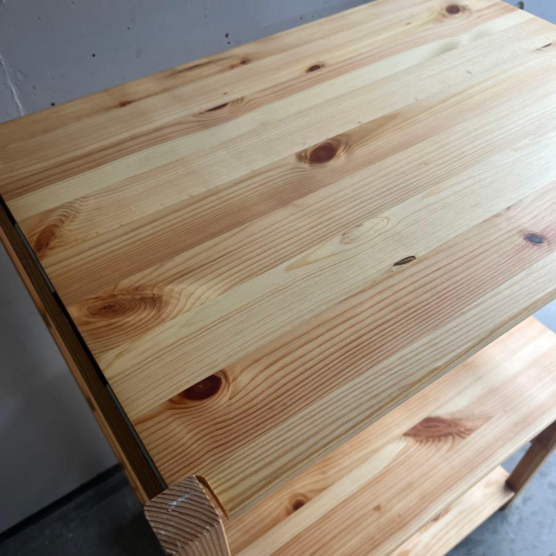美品★無印 パイン材ユニットシェルフ・５８ｃｍ幅・小