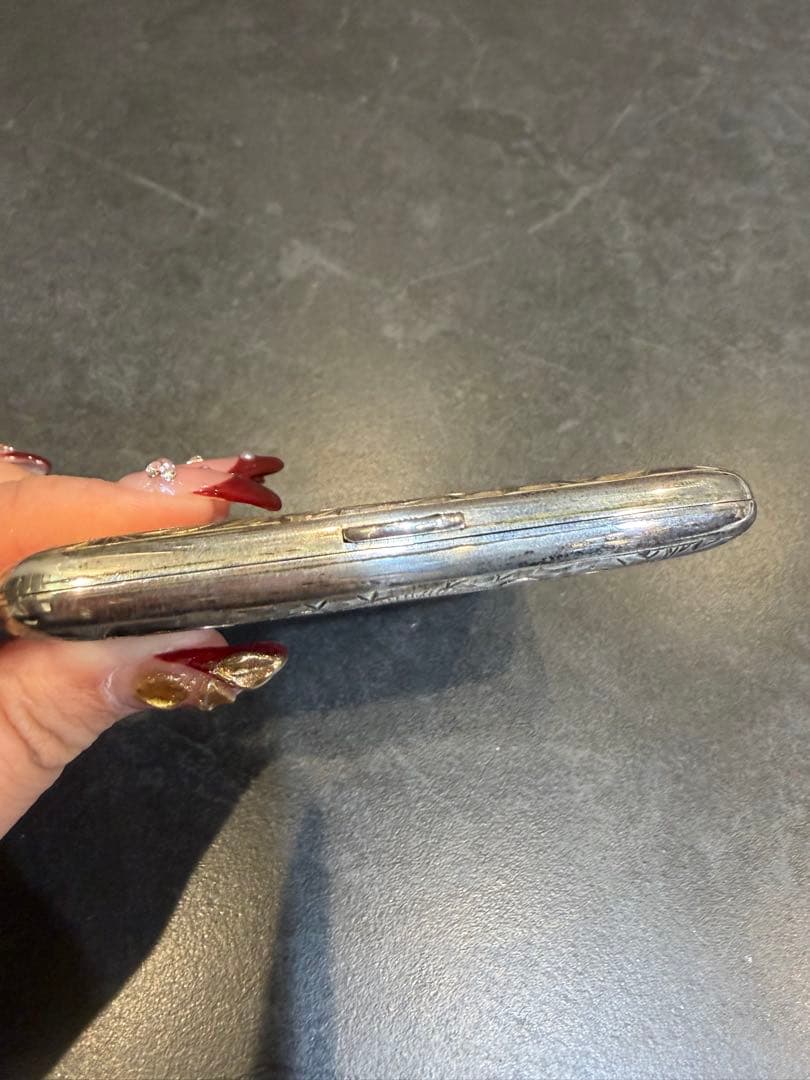 Silver 950 龍図 タバコケース／煙草入れ　109g