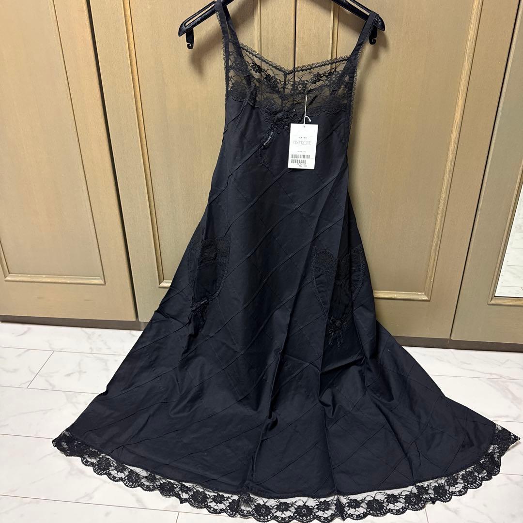 HISCHRONE ヒスクローネ　エプロン　黒