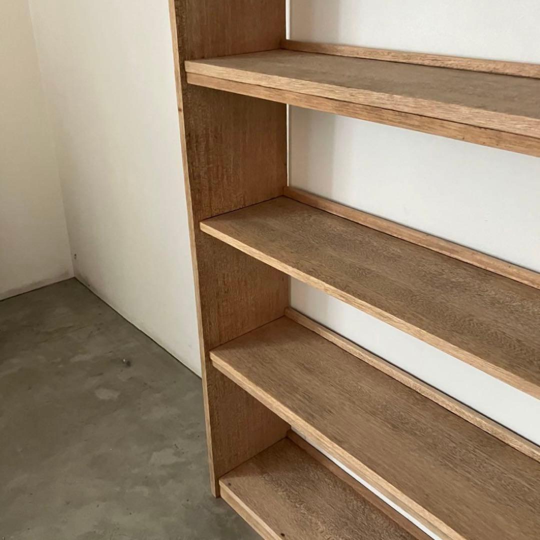 レトロ　アンティーク　古家具　古道具　剥離家具　ストリップド　本棚　シェルフ