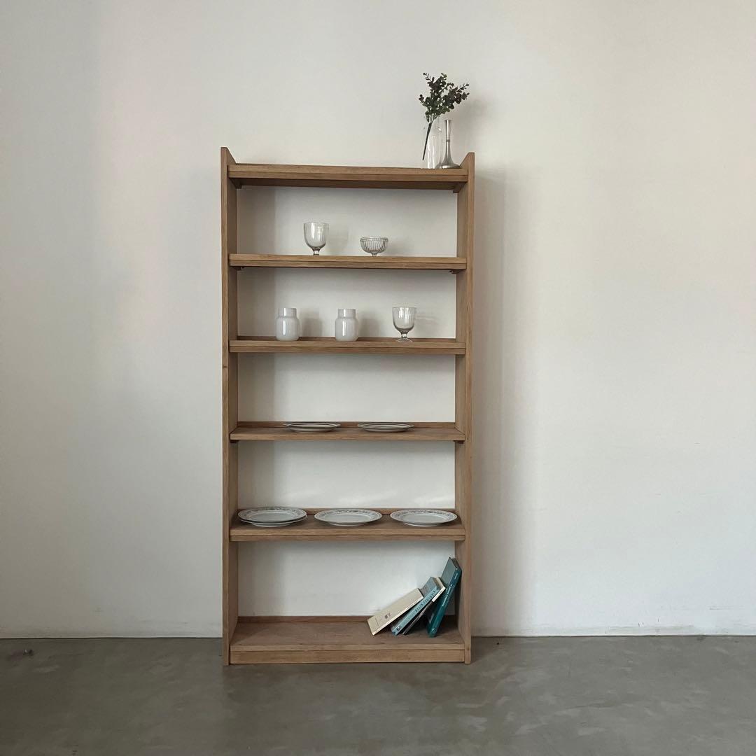 レトロ　アンティーク　古家具　古道具　剥離家具　ストリップド　本棚　シェルフ