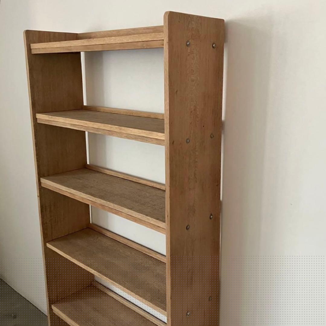 レトロ　アンティーク　古家具　古道具　剥離家具　ストリップド　本棚　シェルフ