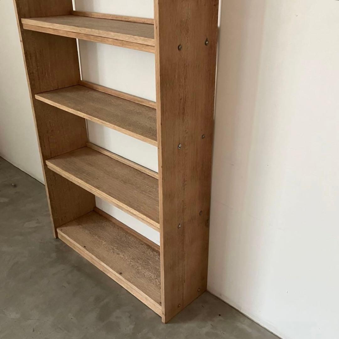 レトロ　アンティーク　古家具　古道具　剥離家具　ストリップド　本棚　シェルフ