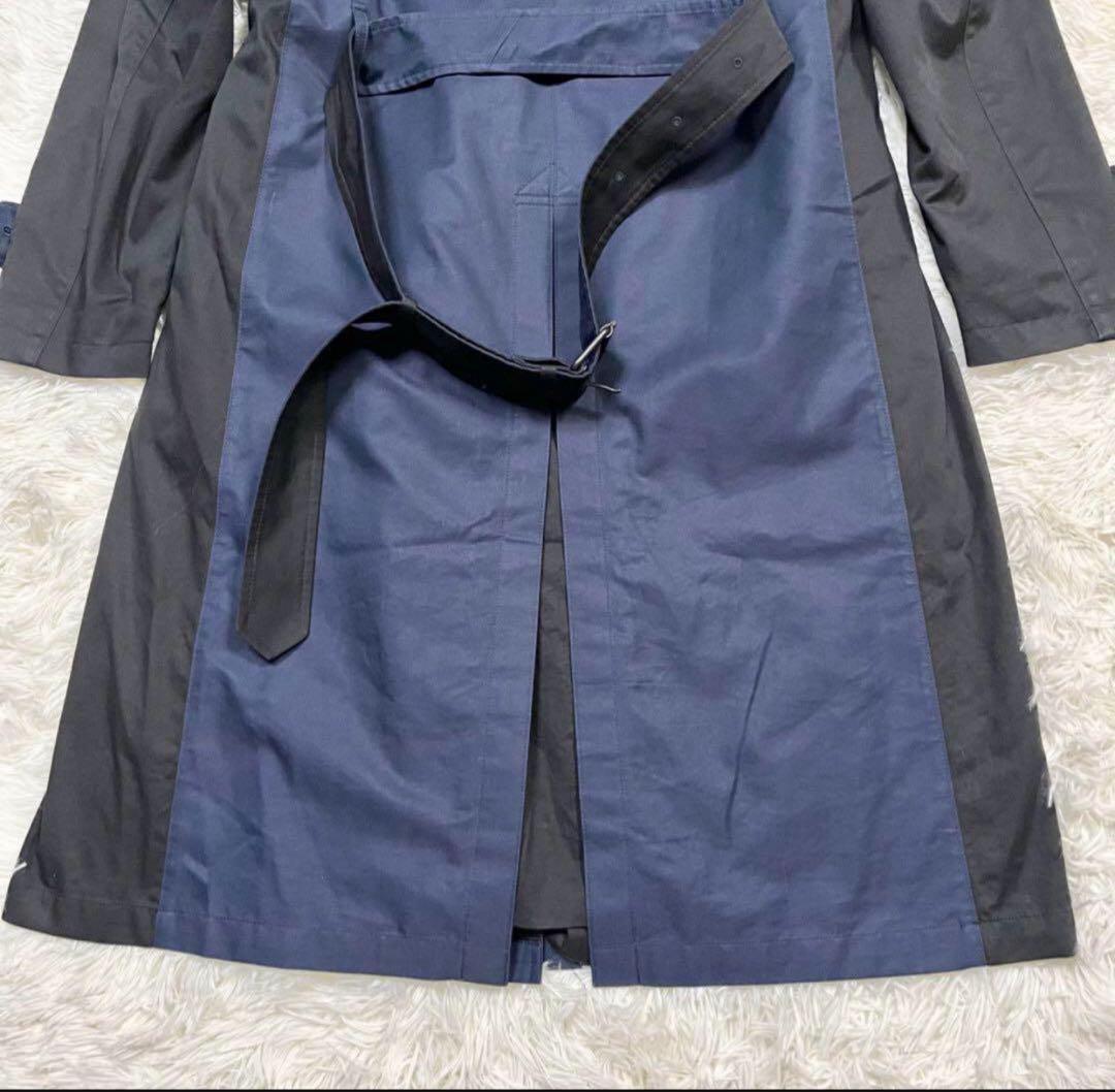 ブラックレーベルクレストブリッジ 2トーン ダブルブレスト トレンチコート