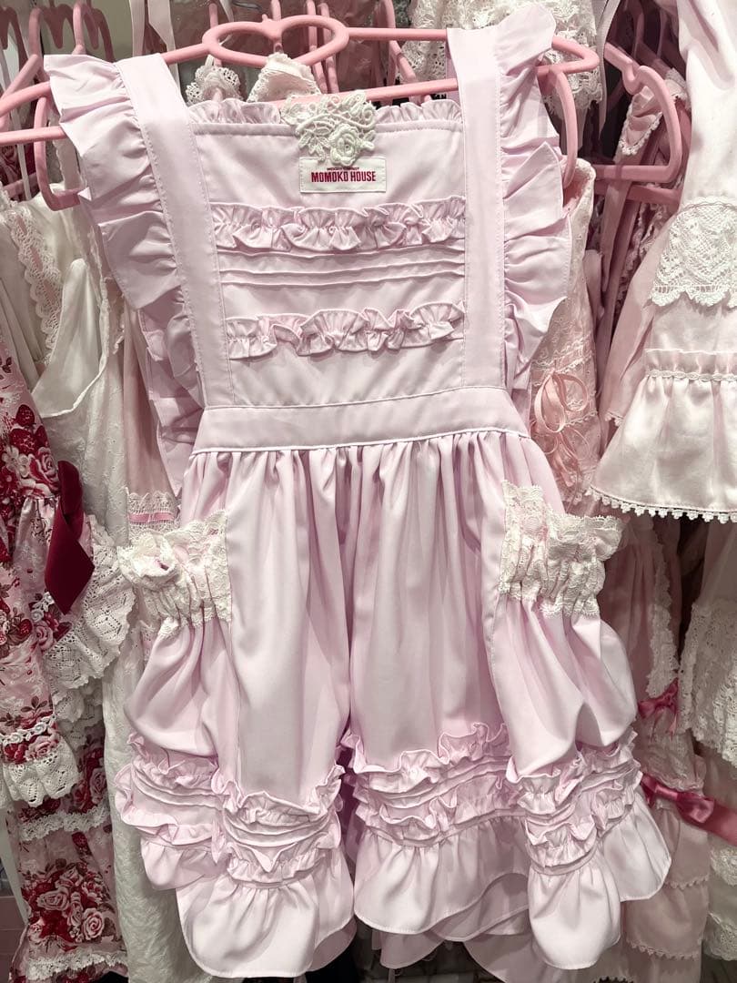 モモコハウス エプロン ピンク　ミニ