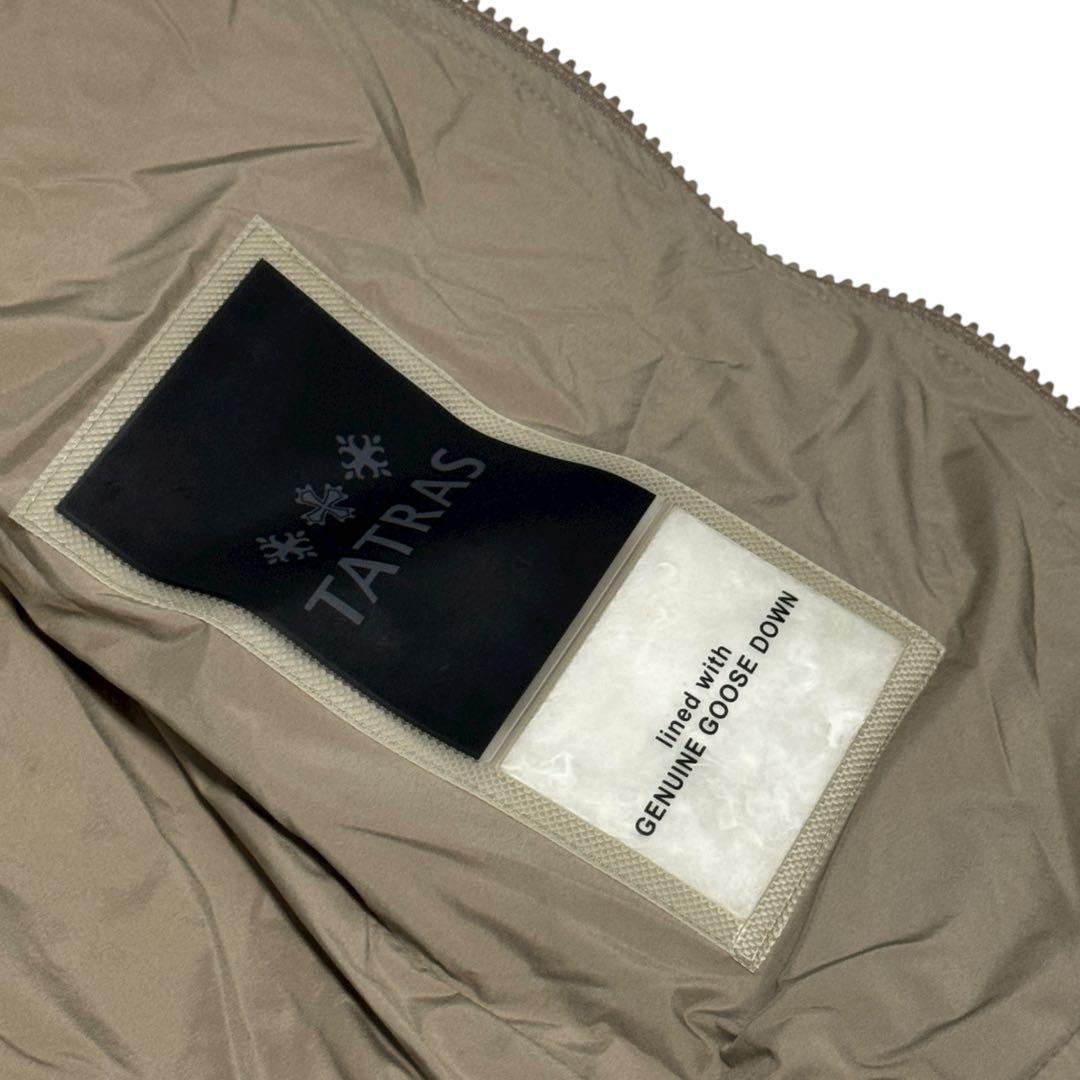 TATRAS タトラス　ダウンベスト 2way フード　取り外し可　ベージュ