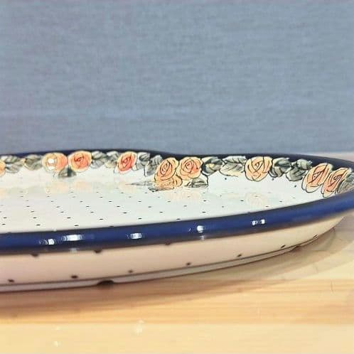 ★レア柄★ポーリッシュポタリー　ハート大皿