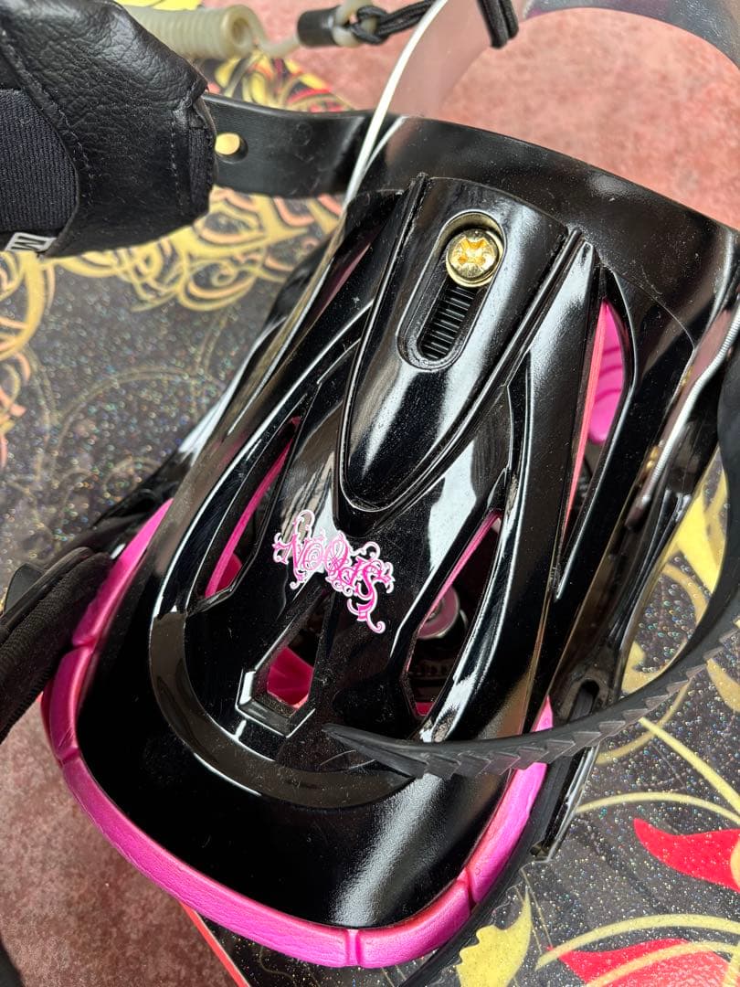 ボード・ビンディング・ブーツ・カバー4点セット　ピンク紫黒