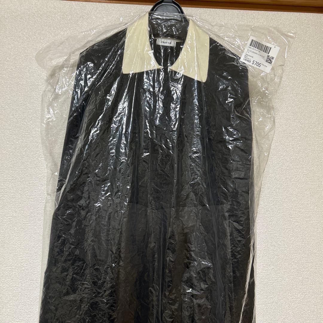 フレイアイディー　オープンポロカラーニットワンピース