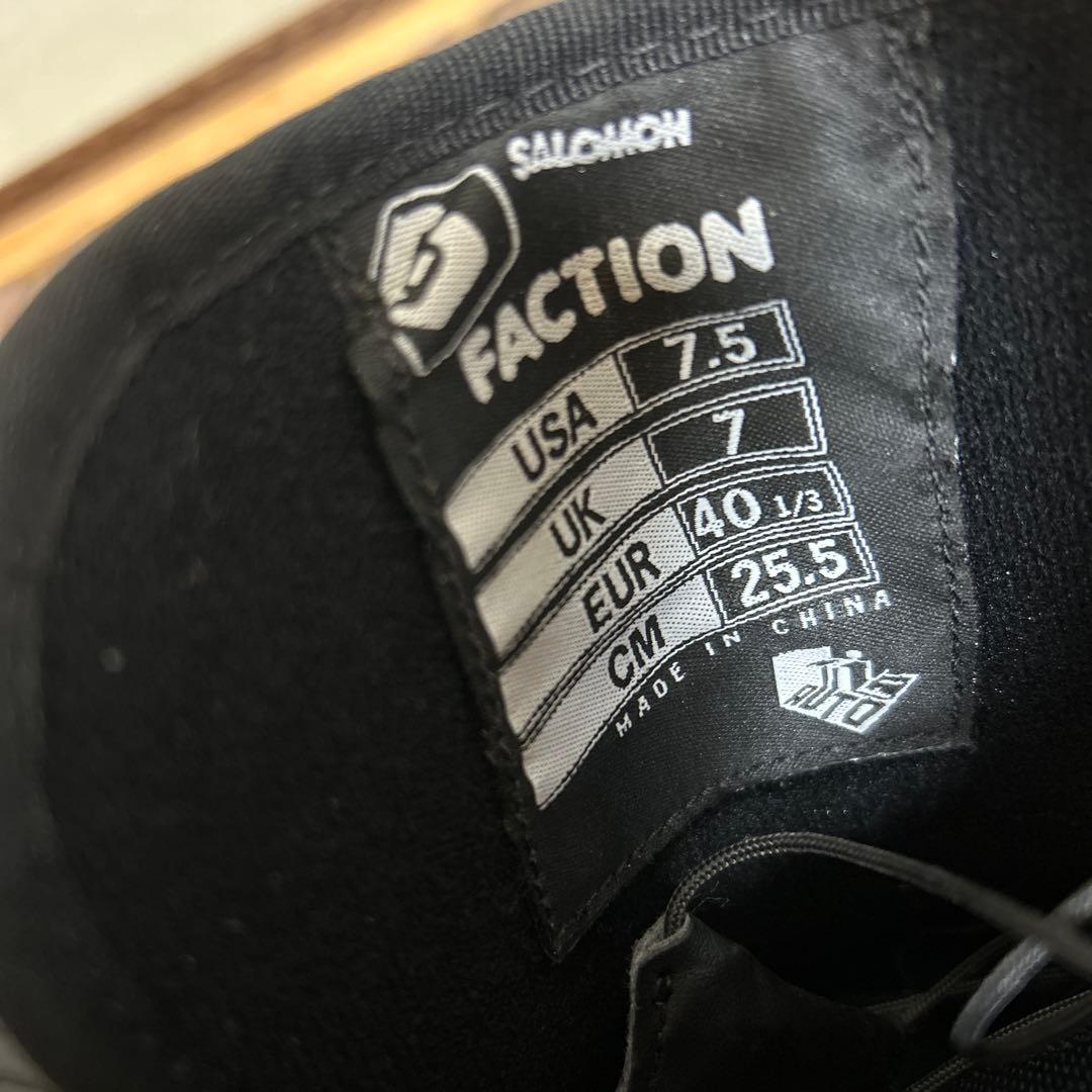 【即日発送】 スノボブーツ　SALOMON FACTION 25.5センチ