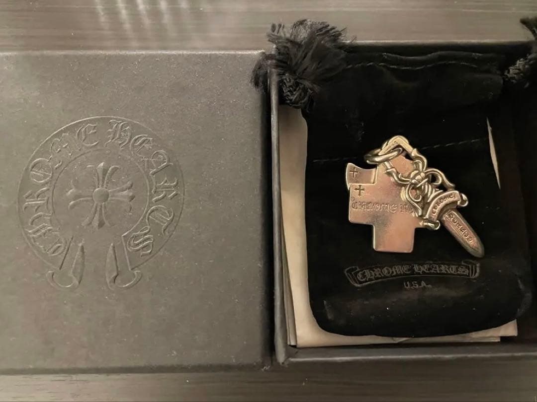 CHROME HEARTS クロムハーツ 3トリンケッツ ネックレス 箱付き