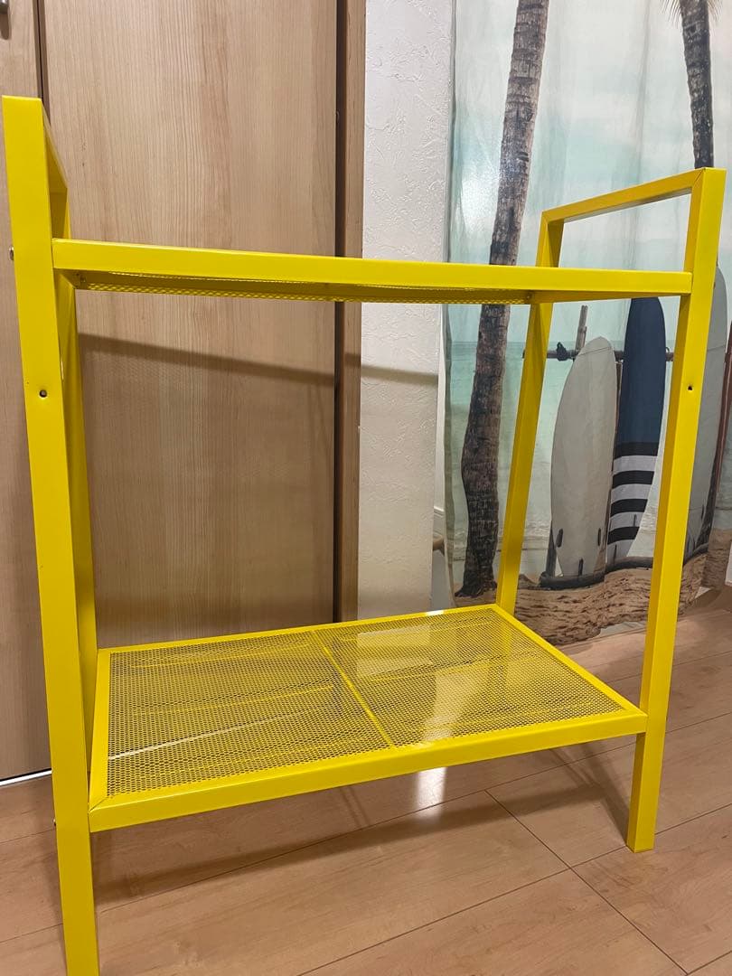 イ*リ様 IKEA LERBERG レールベリ シェルフユニット イエロー 廃盤