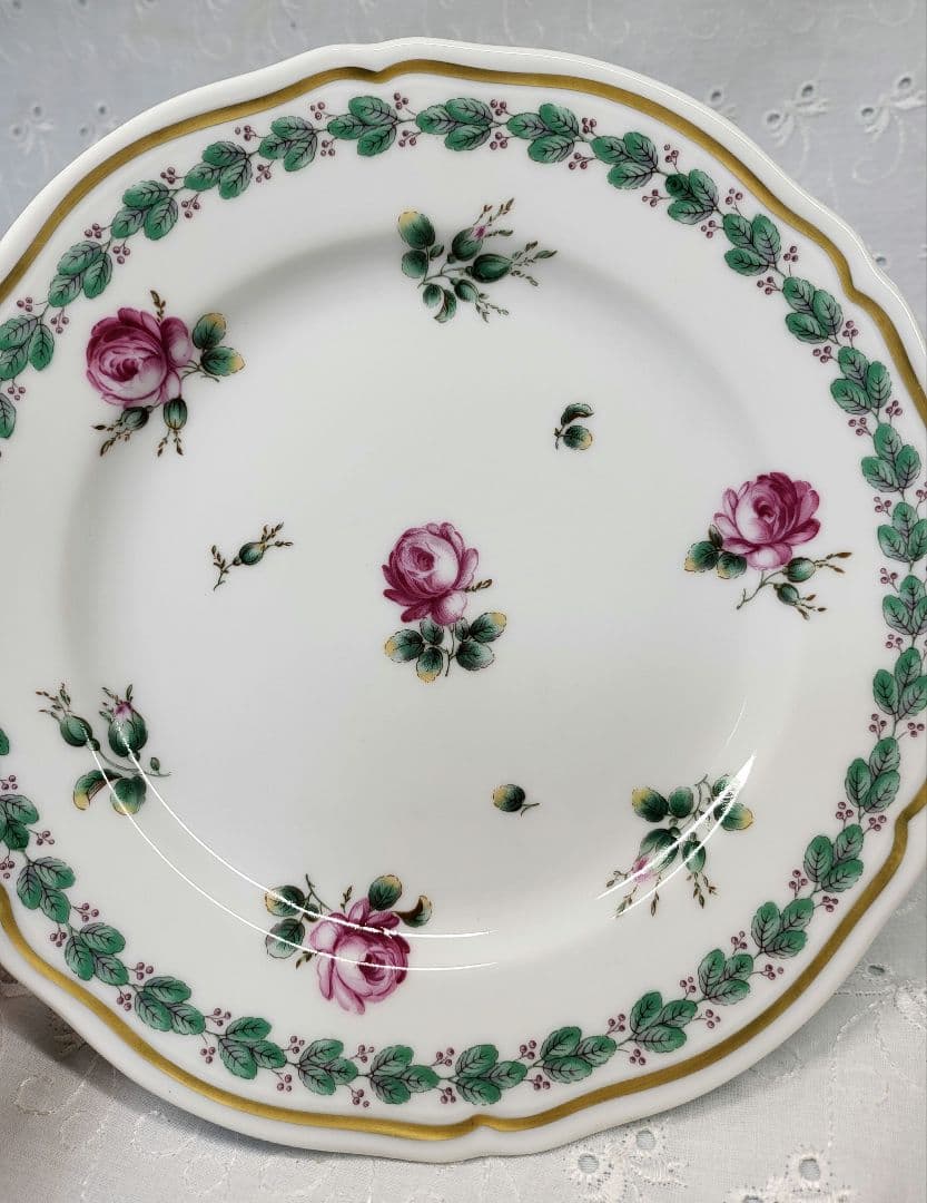 未使用近✨希少✨リチャードジノリ ガーデンローズ プレート 19cm皿①