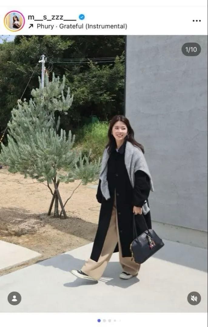 epa エパ dramatic coat 黒 ロングコート