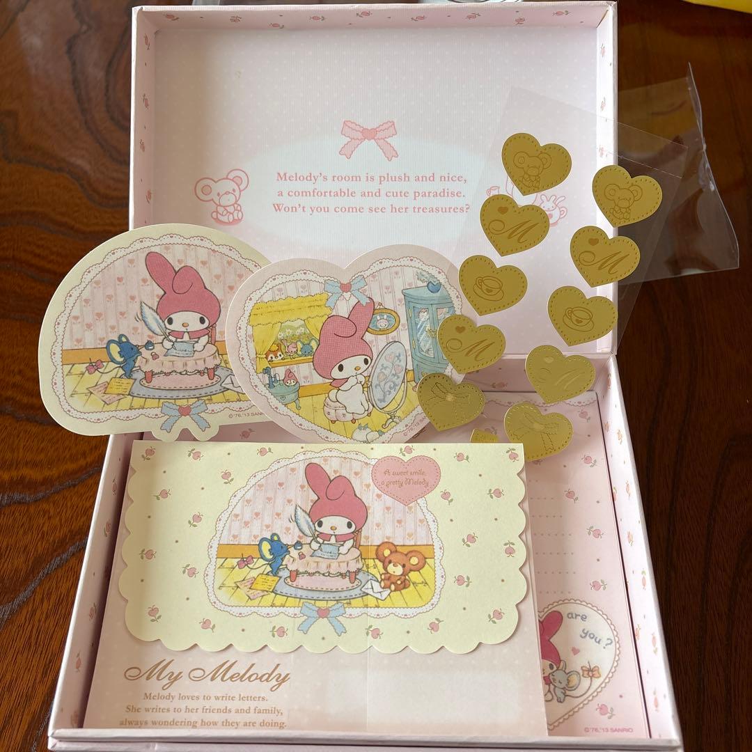 マイメロディ ケース＆レターセット レトロ 当時物 希少 レトロ 新品 未使用