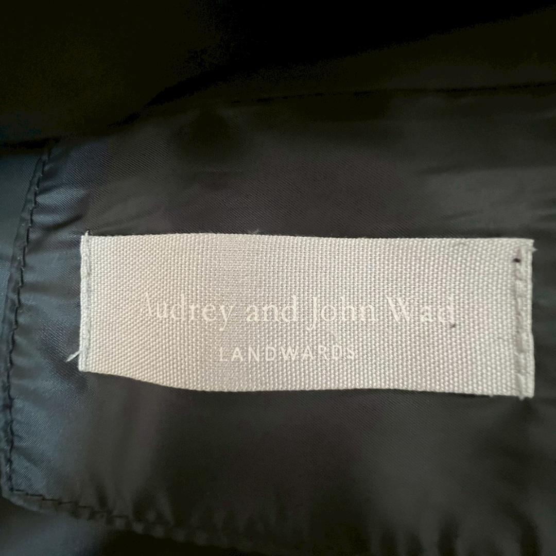 Audrey and John Wad ダウンコート M 黒 ノーカラー ロング