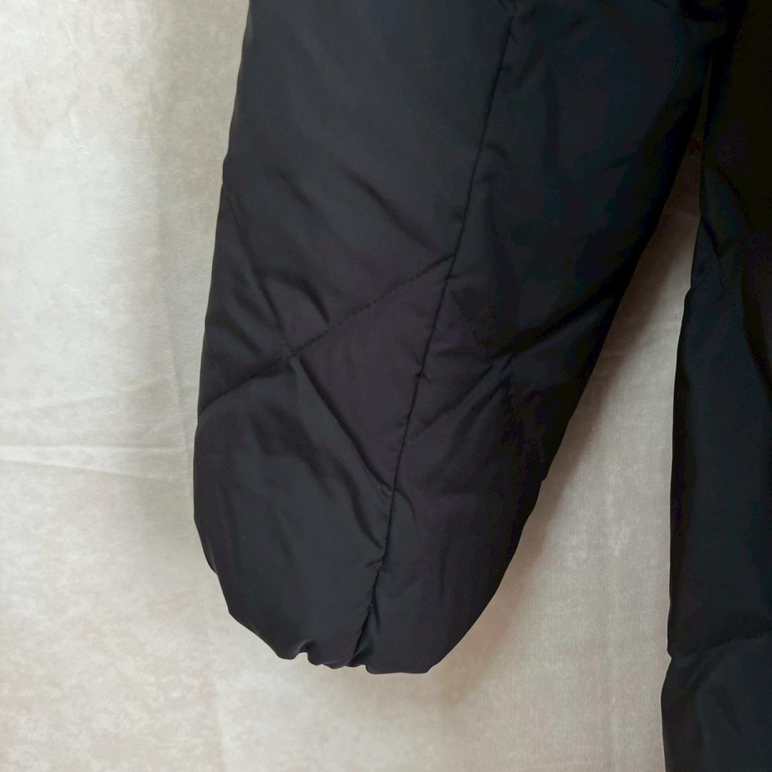 Audrey and John Wad ダウンコート M 黒 ノーカラー ロング