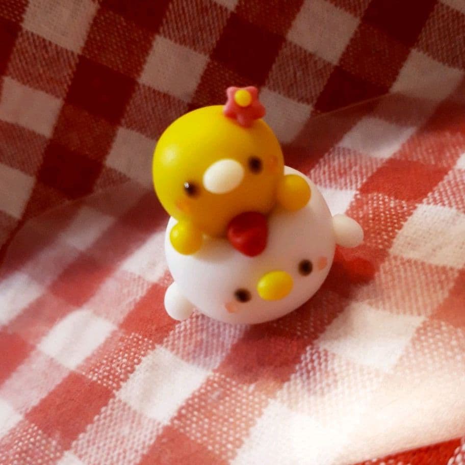 仲良し♡ニワトリ&ひよこ